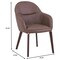Leisuremod Elias Dining Chair Upholstered in Leather Velvet and Powder Coated Iron Legs, 2PK EDC21BR-2 - alternate 9