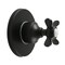 Kingston Brass Single-Handle Six-Way Diverter Valve with Round Trim Kit, Matte Black KS4030BEX - alternate 1
