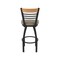 Holland Bar Stool Co Eleanor 36in Swivel Extra Tall Bar Stool, Black Wrinkle Finish, Medium Back and Canter Earth Seat 880 - alternate 7