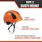 Malta Dynamics Safety Helmet, Acrylonitrile Butadiene Styrene (ABS), Ratchet, Orange HTO2000 - alternate 8