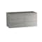 Homeroots 48" Gray Wood Freestanding Bathroom Vanity With White Sink And Two Drawers 627438 - alternate 1