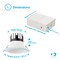 Infibrite 4 In 12W 5CCT Color Selectable LED Recessed Downlight, 1200 Lumens, Triac Dimmable IB-023-8-12W-WH - alternate 9