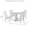 Crosley Joanna 5-Piece Round Dining Table Set For 4 KF13063RB-RB - alternate 8