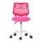 Homeroots Fuchsia and White Adjustable Height Swivel Rolling Office Chair 719300 - alternate 9
