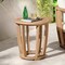 Alaterre Furniture Alaterre Orris Outdoor Side Table with Slatted Top Natural Patio Furniture Design 80-OUTD-ORRIS-SDTB - alternate 4