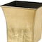 Homeroots 7in Gold Recycled Plastic Indoor Outdoor Square Pot Planter 488275 - alternate 6