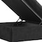 Homeroots Black Linen Blend Modular L Shaped Three Piece Corner Sectional 716928 - alternate 5