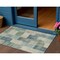Homeroots 3' X 5' Blue Geometric Washable Indoor Outdoor Area Rug 608262 - alternate 1
