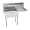 Koolmore 2 Compartment Stainless Steel NSF Commercial Kitchen Prep & Utility Sink with Drainboard SB121610-16R3 - alternate 9