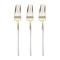 Smarty Had A Party Gold with White Handle Moderno Disposable Plastic Dinner Forks (240 Forks), 240PK 9320-GWFK-CASE - alternate 9