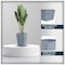 Leisuremod Serene Tapered Square Fiberstone & MgO Clay Planter with Cover, Weatherproof, No Assembly SP21AC - alternate 9