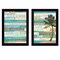 Homeroots Set Of Two Live In The Moment Beachy Black Framed Print Wall Art, 2PK 405743 - alternate 1
