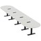 Skutchi Designs 20 Person Conference Table With Power Unit | 20' Racetrack Table | Harmony Series HAR-RAC-48X240-T.BK-U779-EBLK - alternate 1