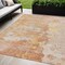 Homeroots 5' X 8' Salmon Abstract Washable Indoor Outdoor Area Rug 607813 - alternate 1