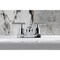 Kingston Brass Double-Handle 4" Centerset Bathroom Faucet with Pop-Up Drain, Polished Chrome FB8621CML - alternate 6