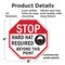 Signmission Stop Hard Hat Required Beyond This, 6 Inch X 6 Inch, Plastic Sign OC-P-6-121 - alternate 7