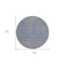 Homeroots 8' Teal Blue And Pink Round Abstract Washable Indoor Outdoor Area Rug 599840 - alternate 7
