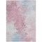 Homeroots 3' X 5' Blush Ivory And Blue Abstract Washable Indoor Outdoor Area Rug 617389 - alternate 9