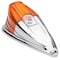 Grote Lighting Deluxe Die-Cast Cab Marker Light - Amber Acrylic Lens, Chrome Zinc Housing, Triangular 45333 - alternate 5