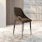 Leisuremod Amalfi Modern Dining Chair - Upholstered Accent Side Chair, Metal Legs AC48DBR - alternate 8