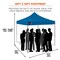 Ergodyne Blue Enclosed Pop-Up Tent Kit - 10ft x 10ft 6057 - alternate 9