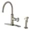 Kingston Brass Single-Handle Kitchen Faucet, Brushed Nickel KSD2438RNX - alternate 1
