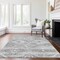 Homeroots 5' X 8' Silver Gray And Charcoal Southwestern Washable Indoor Outdoor Area Rug 588727 - alternate 9