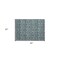 Homeroots 2' X 3' Teal Damask Washable Non Skid Indoor Outdoor Area Rug 563898 - alternate 9