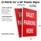 Signmission Valet Parking Here, Plastic Signs Only 24 Inch x 36 Inch, Corrugated Plastic, 2PK CSB-2436-2PACK-Valet Parking Here - alternate 2