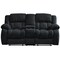 Homeroots 77" Black Manual Reclining Loveseat With Storage 561561 - alternate 5