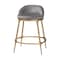 Baxton Studio Aarush Counter Stool with Hand-Forged Metal Frame 270-14728-ZORO - alternate 1