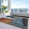 Homeroots 3' X 5' Copper Green And Gray Abstract Washable Indoor Outdoor Area Rug 603719 - alternate 8