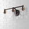 Jonathan Y Manhattan Vintage 25.5" 3-Light Metal/Glass Industrial Rustic LED Vanity, Brass Gold/Oil Rubbed Bronz JYL3546A - alternate 11