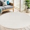 Homeroots 4' Ivory And White Geometric Indoor Outdoor Area Rug 556269 - alternate 8