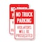 Signmission No Parking No Truck Parking Violators Will Be Prosecute, 18'' X 24'', Heavy Gauge Aluminum, 2PK A-1824-2PACK-23702 - alternate 1