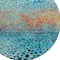 Homeroots 8' Blue Terra Cotta And Black Round Abstract Washable Indoor Outdoor Area Rug 603085 - alternate 9
