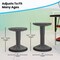 Flash Furniture Carter Adjustable Height Kids Flexible Stool w/Non-Skid Bottom in Gray, 14in. - 18in. Seat Height AY-9001S-GY-GG - alternate 8