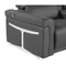 Homeroots Dark Gray Italian Leather Power Reclining U Shaped Eight Piece Corner Sectional With Console 634674 - alternate 15