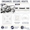 Kable Kontrol Adhesive Cable Tie Mounts, 1/2" Sq, Natural Nylon, PK100 CT281 - alternate 5