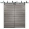 Sartodoors Sliding Closet Barn Bypass Doors, Planum 0010 Ginger Ash, Sturdy Top Mount 6.6ft Rails Hardware Set PLANUM0010BBB-GA-8484 - alternate 7