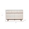 Homeroots 56" Brown and White Solid Wood Seven Drawer Double Dresser 524119 - alternate 8