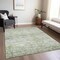 Homeroots 5' X 8' Artichoke Green And Ivory Striped Washable Indoor Outdoor Area Rug 604513 - alternate 8