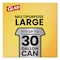 Glad 30 gal Trash Bags, 30 in x 33 in, Super Heavy-Duty, 1.05 Mil, Black 78966 - alternate 16