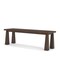 Homeroots 60" Dark Brown Solid Wood Bench 606730 - alternate 1
