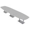 Skutchi Designs Arc Boat Conference Table, 45 in W, 216 in L, Grey HAR-ABOT-48X216-DOU-U779 - alternate 1