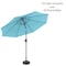 Pure Garden 10-Foot Outdoor Tilting Patio Umbrella with Base, Blue 50-100-BB - alternate 1