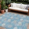 Homeroots 9' X 12' Sky Blue Gray And Ivory Polka Dot Washable Indoor Outdoor Area Rug 594284 - alternate 1