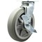 Service Caster 8 Inch SS Thermoplastic Rubber Swivel Caster with Roller Bearing and Brake SCC SCC-SS30S820-TPRRF-TLB - alternate 1