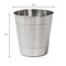 Happimess Riley Modern Classic Hammered Steel Accent 2 Gal Waste Bin, Brushed Steel, 2PK HPM1111C-SET2 - alternate 5