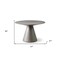 Homeroots 47" Gray Rounded Solid Wood Pedestal Base Dining Table 372066 - alternate 6